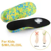 Niños Plantillas ortopédicas para zapatos Soporte de arco alto para pies planos