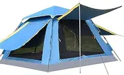 3-4 Person Pop Up Tent Automatic Instant Camping Tent Quick Opening Waterproof Outdoor Tent 4 Season Travel Tent with Carry Bag for Hiking, Traveling or Beach