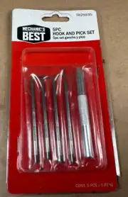 NEW Mechanics Best TR25935 5 Piece Hook & Pick Set - FREE SHIPPING