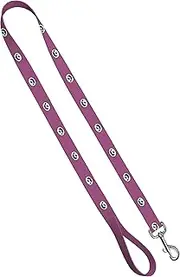 Moose Pet Wear Dog Leash – University of Iowa Hawkeyes Pet Leash, Made in The USA – 1 Inch Wide x 4 Feet Long, Pink Carbon Fiber