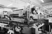 Workers At The Bottling Plant Of Trumans Brewery In London 1976 OLD PHOTO