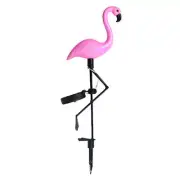 Solar Powered Pink Flamingo Shape Outdoor Garden Light Ornament Lawn Path Lamp