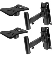 Pyle Pro Universal Adjustable Wall Mount Speaker Bracket Stands 80lbs PSTNDW15