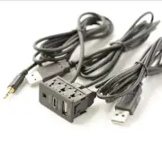 150CM Car Dash Mount USB Typr C Male Female Socket Extension Panel Cable Camper (for: Honda Civic)