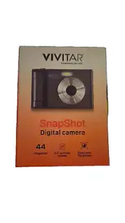 Vivitar SnapShot Digital Camera Black 44MP 2.8" LCD Screen Zoom In Out LED Flash