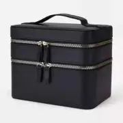 2 Tier Beauty Case Cosmetic Make Up bag Travel Case Includes Mirror AU Free Ship