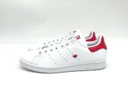 Adidas Stan Smith Women's Size 7.5 Lace Up White Pink Casual Shoes IE0460