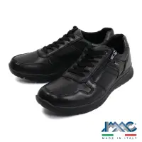 在飛比找momo購物網優惠-【IMAC】側面拉鍊設計綁帶休閒鞋 黑色(253149-BL