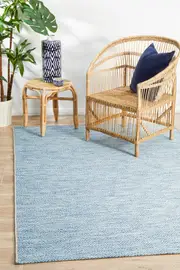 Rug Culture Blue Geometric Indoor/Outdoor Rug