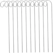 20pcs Metal Plant Sign Hooks Garden Stake Markers for Plant Tags Outdoor Floral Picks Flower Arrangement Bracket Herb Markers