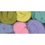 Paint Box Wools Roving- Misty Morning Colors- 6 Total