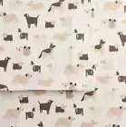NEW QUEEN FLANNEL SHEET SET FLANNEL CUDDLDUDS HEAVYWEIGHT FLANNEL DOG PRINT