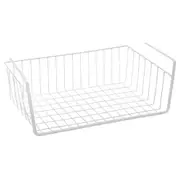 2 x Wire Undershelf Hanging Basket 39X26CM Desk Drawer Storage Organiser Office