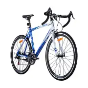 Trinx 700C Road Bike TEMPO1.0 Shimano 21 Speed Racing Bicycle 53cm Blue/White