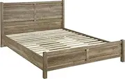 King Size Bed Frame Natural Wood Like MDF in Oak Colour