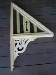 Wooden Verandah Bracket /MEDIUM Window Awning Bracket/ - 1000mmH x 580mmW x 66mm