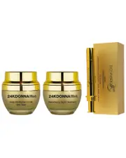 Donna Bella 24K Caviar Split Second Instant Face Lift + Deep Moisturizer + Resurfacing Night Treatment 3pc Set