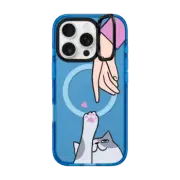 iPhone 16 Pro Impact Ring Stand Case MagSafe Compatible CAT PERSON
