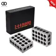 Ultra Precision 2-4-6 Blocks 23 Holes Matched Pair .0002" Machinist 246 Jig