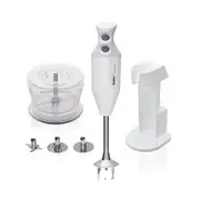 Bamix Deluxe White Electric All In One Blender Kitchen Tool Multi Purpose Set