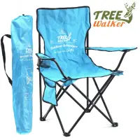 在飛比找momo購物網優惠-【TreeWalker】輕巧折合休閒椅(水藍)