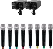 VocoPro - Portable Eight Handheld Field/Camera-Mountable Wireless Microphone