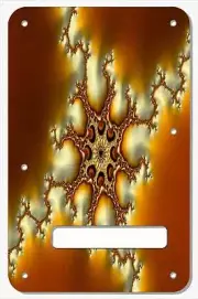 Stratocaster Tremolo Cover Custom Fender Graphical Guitar Back Plate Fractal 2