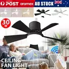 Socket Fan Light, Small Ceiling Fan with Light and Remote, Fan Light Bulb AU