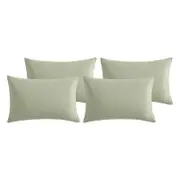8pc Ardor Boudoir Waterproof Microfibre Pillowcases Green 48x74cm