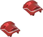 2 Pieces of Bridge Axle Covers for 1/10 RC Models R1001 R1002, red