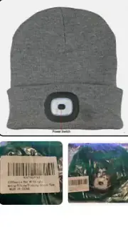 LED Beanie Cap "Geen" Men / Women Knit Cap Light Up Hat USB Rechargeable