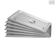NNEAGS 6X GN Pan Lid Full Size 1/1 Stainless Steel Tray Top Cover