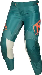 Klim XC Lite, textile pants women , color: Petrol/White/Orange , size: 14