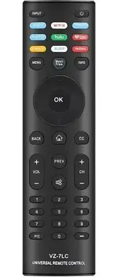 Universal Remote Replacement FOR ALL VIZIO TVs *10 Hotkeys* VZ-7LC