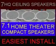 (7-PACK) HOME THEATER CEILING WALL - COMPACT SMALL 6.5" HQ 7.1 SPEAKERS (7X)