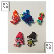 5 Pc Trolllzy Inspired Crocs Charms for Croc Charm