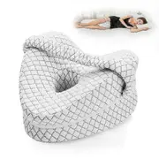 Heart Shaped Orthopedic Sleeping Pillow For Legs Wedge Cushion With Knee Support Sciatica Pads Body White