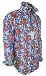 NEW Robert Graham $298 NORTHCHASE Embroidered Paisley Button Down Shirt XL