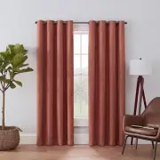 1pc 52"x95" Blackout Rowland Window Curtain Panel Spice Red - Eclipse