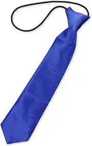 [Tabanzhe] boys elasticated pre-tied tie - Adjustable polyester ties for children, toddlers and teenagers Weddings and school uniforms, boys and girls fashion shows