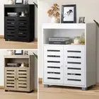 Oikiture Buffet Sideboard Storage Cabinet Cupboard Hallway Pantry Table