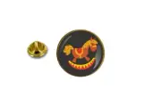 pins pin's badge metal lapel hat button toys rocking horse