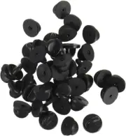 CORHAD 200pcs Butterfly Hat Pin Backplate Badges Backing Clasp Rubber Clutch ...