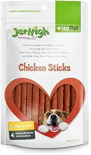 VitaPet JerHigh Chicken Sticks Dog Treats 100 g