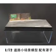 1/72 modern road small scene model with tank chariot with a cover