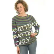 NWT Sarah Punderson Plymouth Yarn 1374 Top Down Eyelet Pullover Knitting Pattern