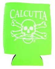 Calcutta CPCLG Pocket Can Cooler Lime Green With Wht Logo