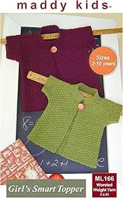 maddy kids Knitting Pattern - ML166 Girl's Smart Topper