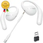 Airflow Open Ear Headphones with Mic, Bluetooth 5.3 Wireless Headsets with Detac