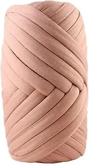 Crochet Wool 500g Core Yarn Super Thick Thread Knitted Wool Felt Large Arm Roving Crochet DIY Sewing Thread Rainbow Wool (Color : Khaki)